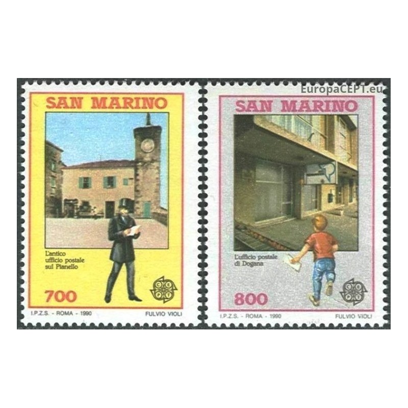 San Marinas 1990. Pašto pastatai