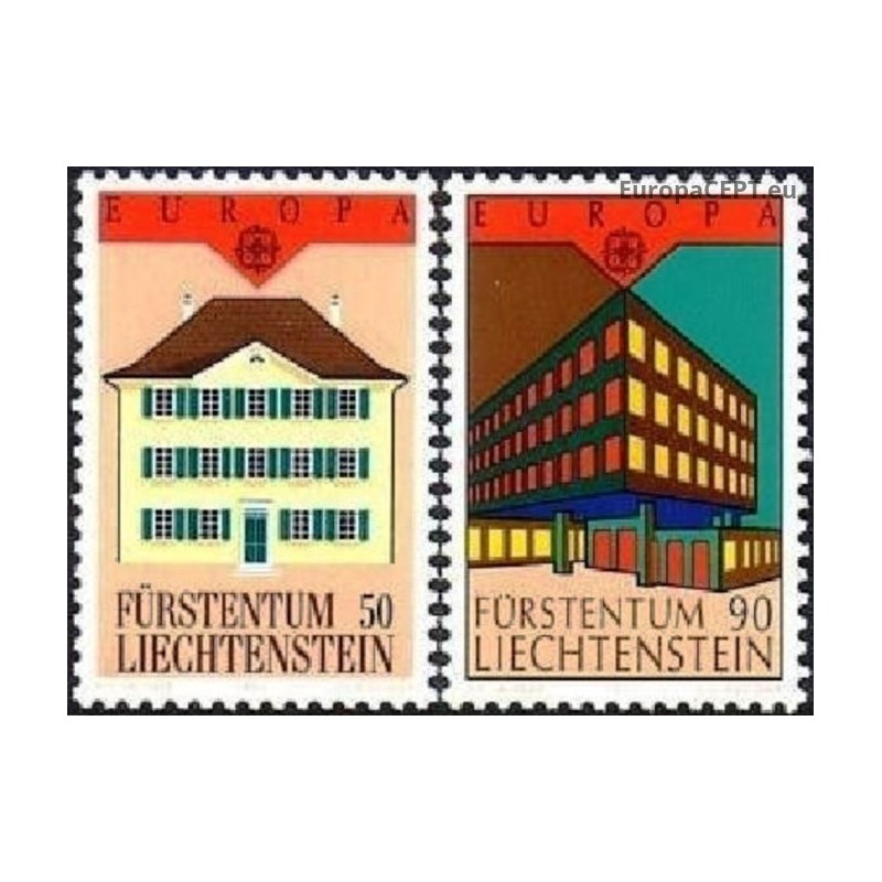 Liechtenstein 1990. Post Offices