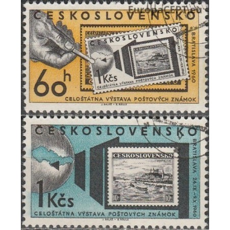 Čekoslovakija 1960. Ženklai ženkluose, filatelijos paroda