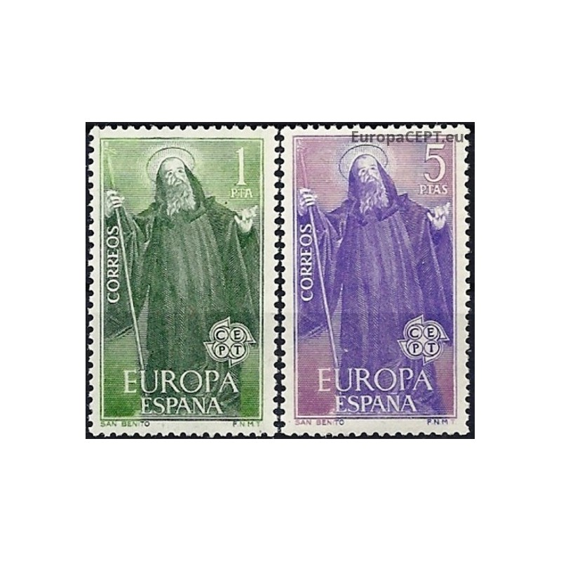 Ispanija 1965. Šv. Benediktas (Europos globėjas)