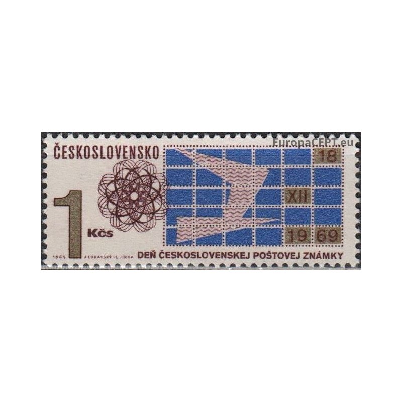 Čekoslovakija 1969. Pašto ženklo diena