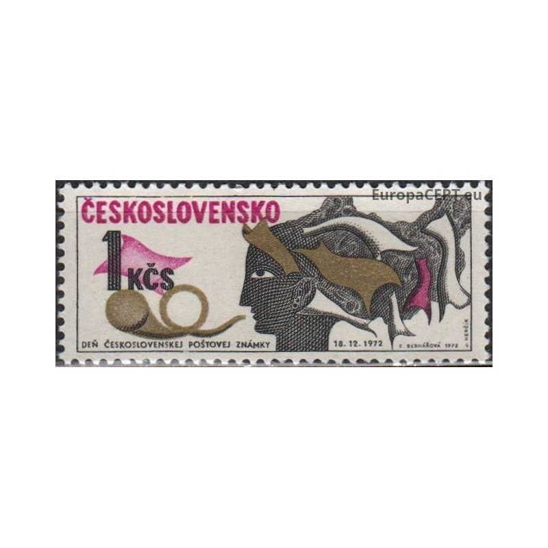 Čekoslovakija 1972. Pašto ženklo diena