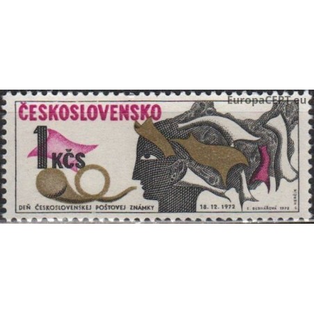 Čekoslovakija 1972. Pašto ženklo diena
