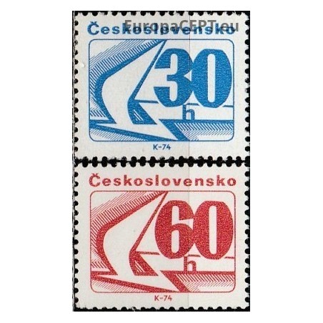 Čekoslovakija 1975. Standartinė serija