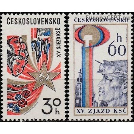 Czechoslovakia 1976. Congress of Comunist Party