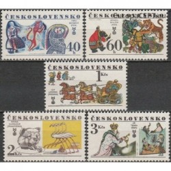Czechoslovakia 1977. Fairy tales illustrated