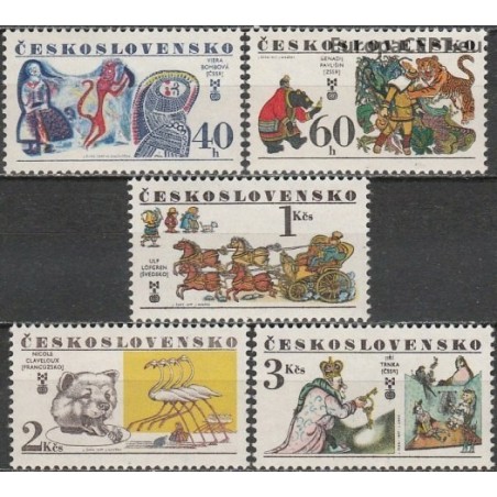 Čekoslovakija 1977. Pasakų iliustracijos