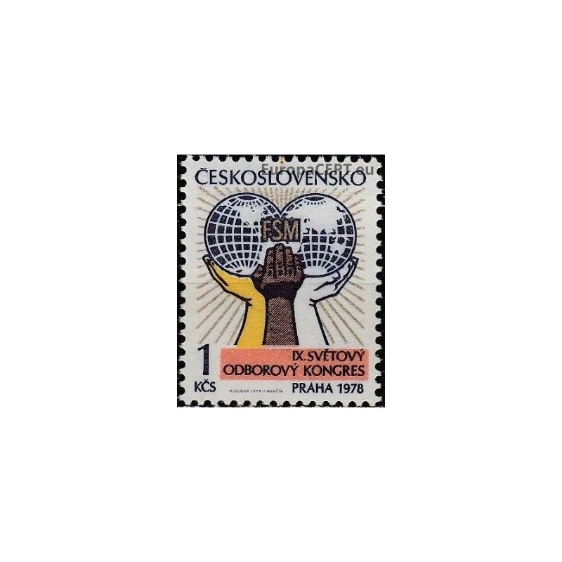 Czechoslovakia 1978. Congress of Trade Unions