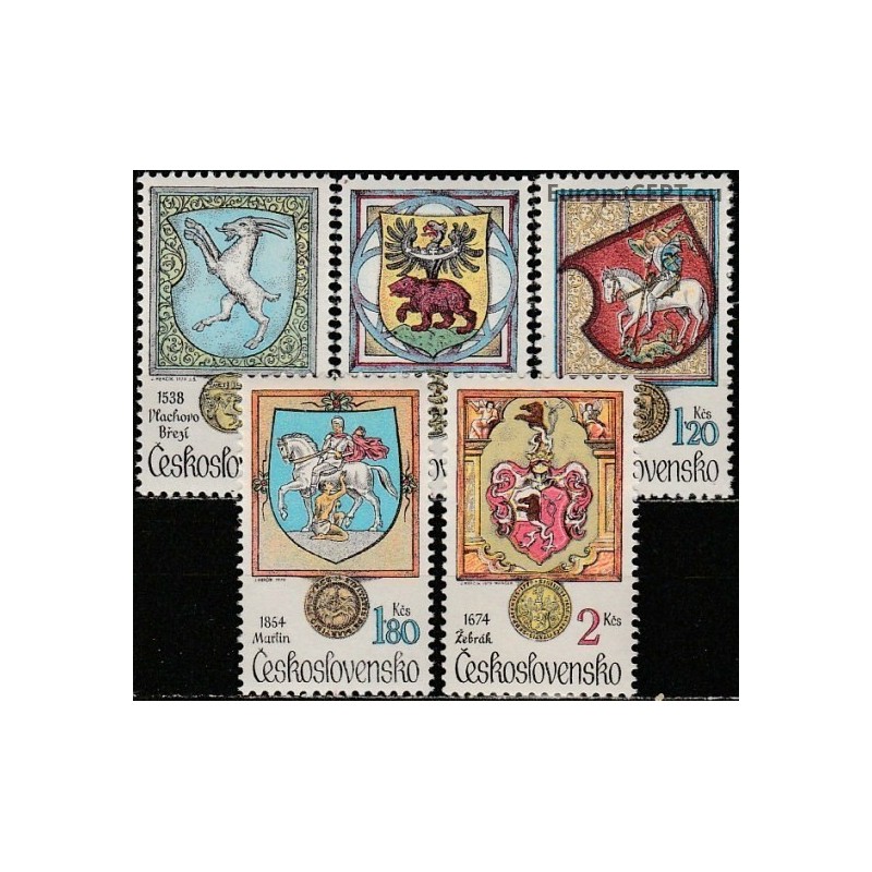 Czechoslovakia 1979. Coats of arms with animal pictures