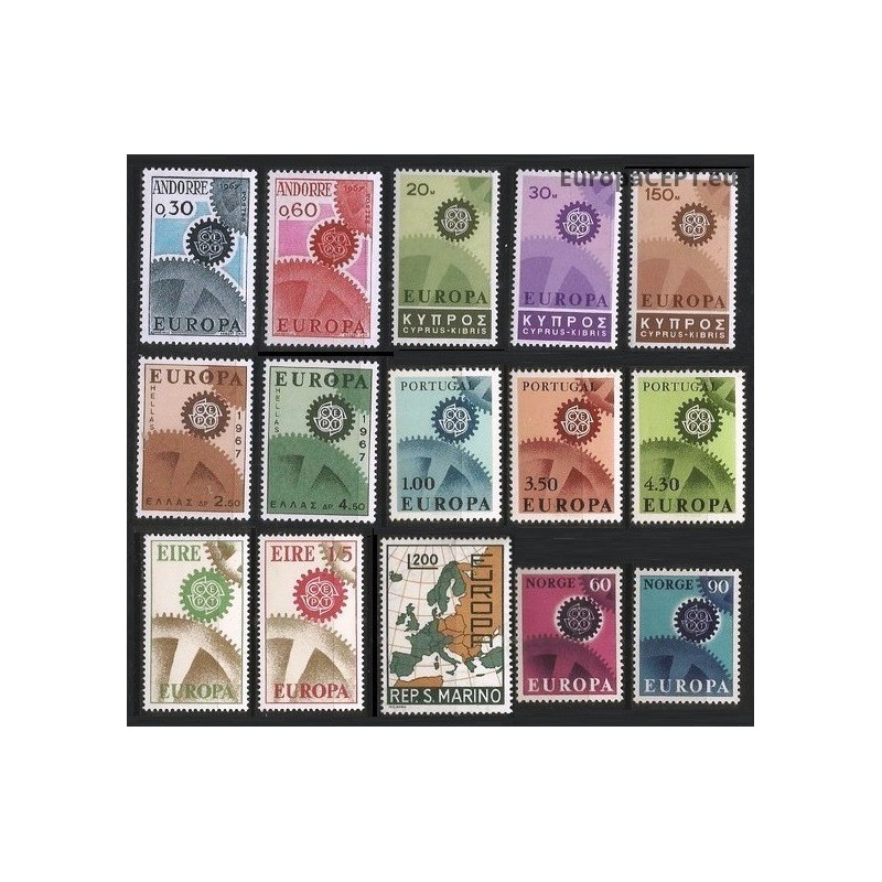 Set of stamps 1967. Europa