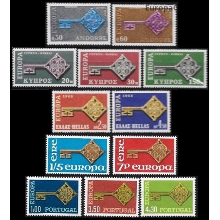 Set of stamps 1968. Europa