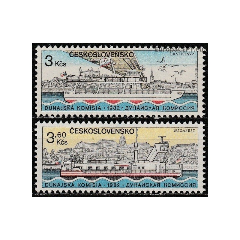 Čekoslovakija 1982. Laivai Dunojuje