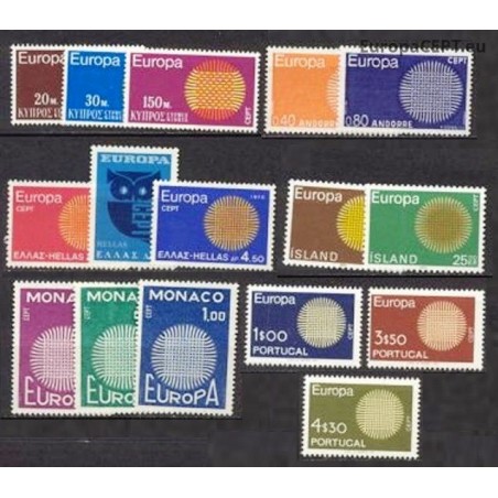 Set of stamps 1970. Europa