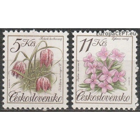 Čekoslovakija 1991. Nykstančios gėlės