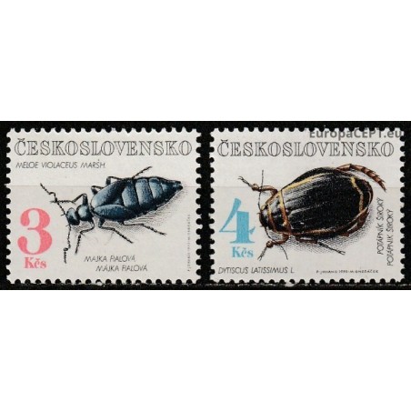 Czechoslovakia 1992. Endangered insects