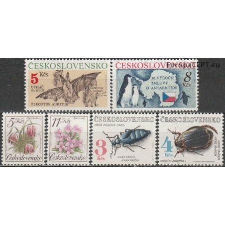 Czechoslovakia 1990-1992. Fauna and flora