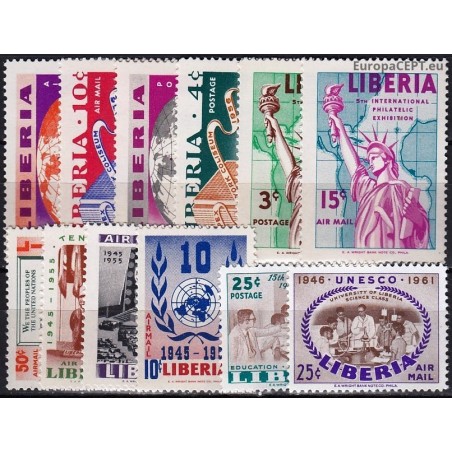 Liberija. Istoriniai įvykiai pašto ženkluose