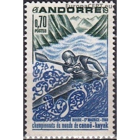 Andorra (french) 1969. Wild water kayak