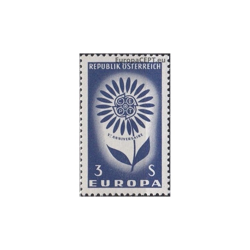 Austrija 1964. CEPT: Stilizuota gėlė su 22 žiedlapiais