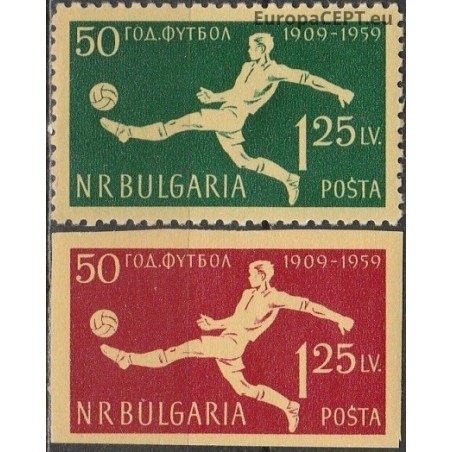 Bulgarija 1959. Futbolui Bulgarijoje 50 metų