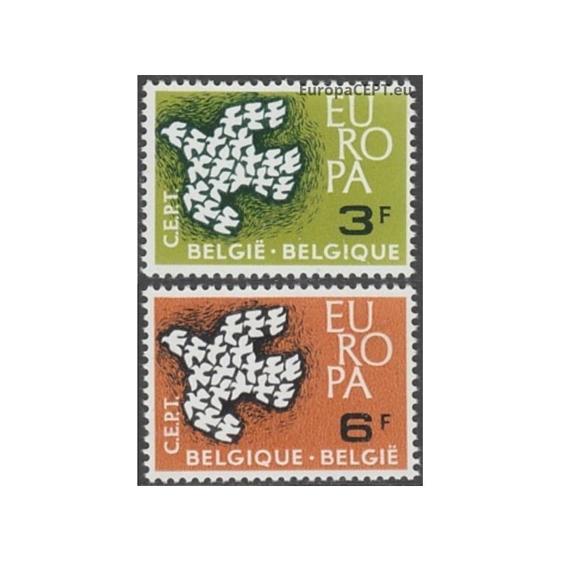 Belgium 1961. CEPT: Stylised Dove formed from 19 Doves