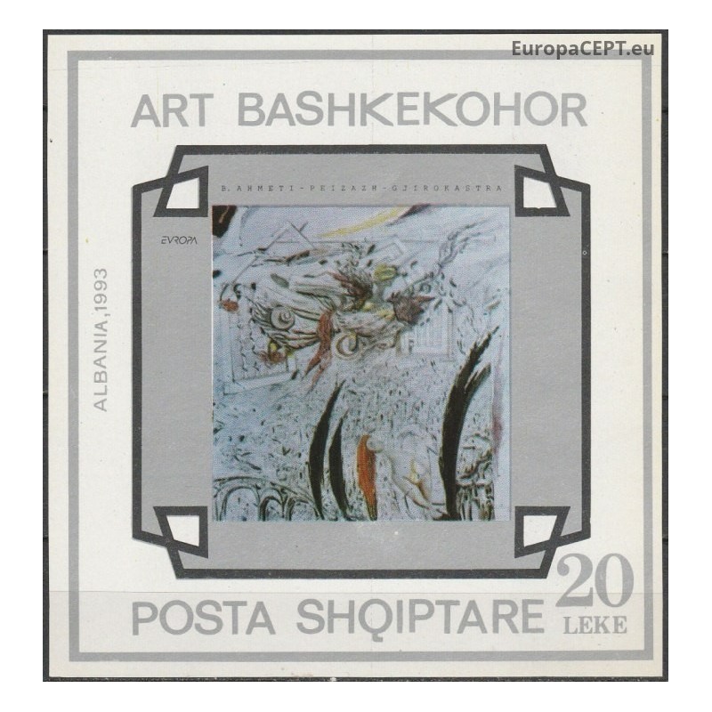 Albania 1993. Contemporary art: paintings