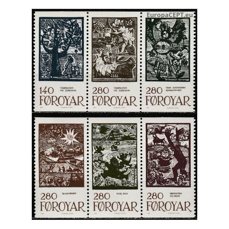 Farerų salos 1984. Pasakų iliustracijos