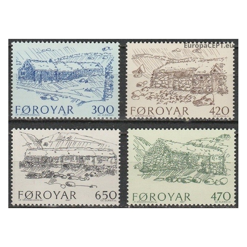 Farerų salos 1987. Tradiciniai pastatai
