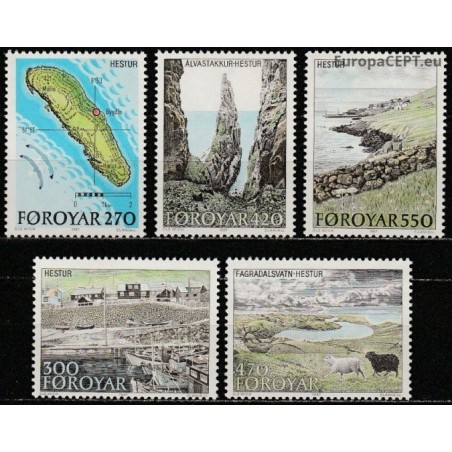 Faroe Islands 1987. Hestur Island