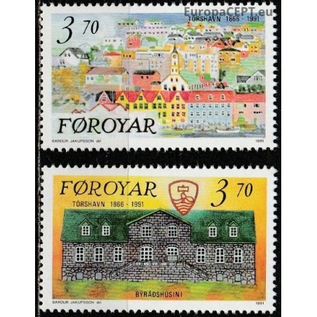 Farerų salos 1991. Miestų istorija