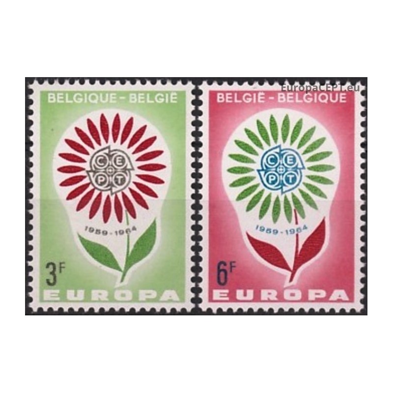Belgija 1964. CEPT: Stilizuota gėlė su 22 žiedlapiais