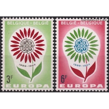 Belgija 1964. CEPT: Stilizuota gėlė su 22 žiedlapiais
