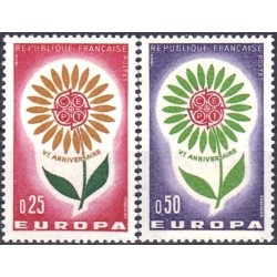 France 1964. CEPT: Stylised Flower with 22 petals