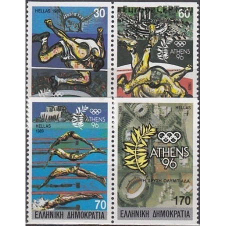 Greece 1989. Olympic games (Proclamation of Athens for 1996)