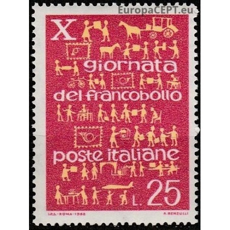Italija 1968. Pašto ženklo diena
