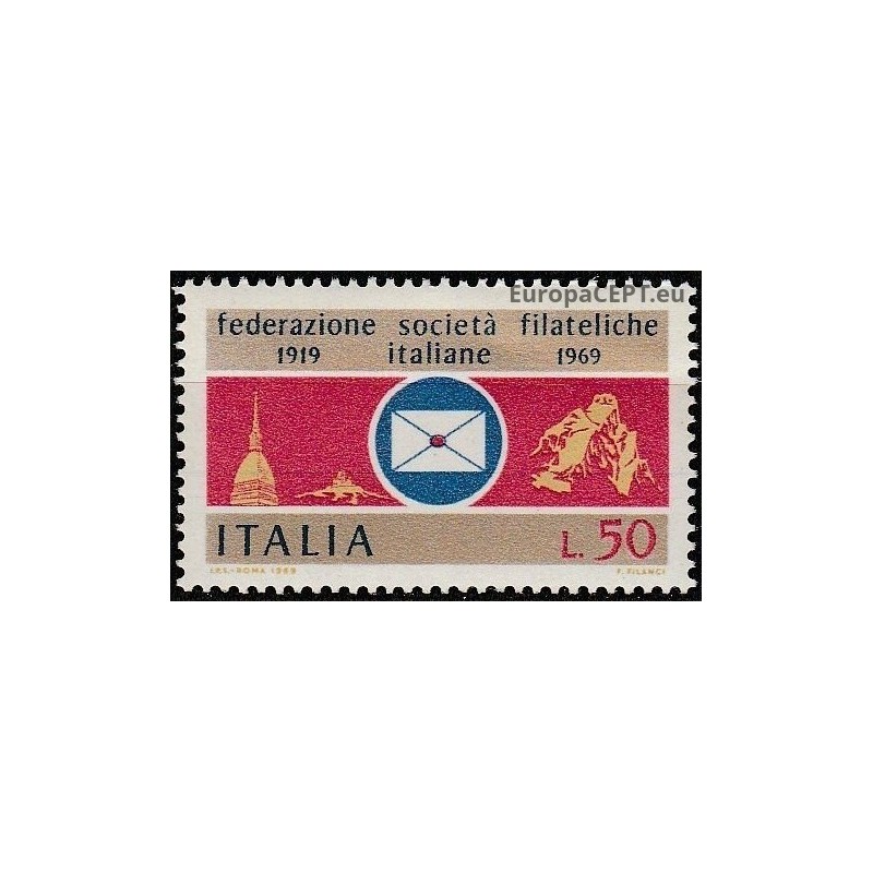 Italija 1969. Filatelistų sąjunga