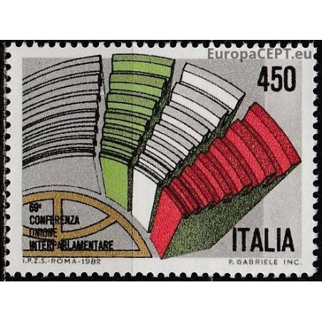 Italy 1982. Inter-Parliamentary Union (IPU)