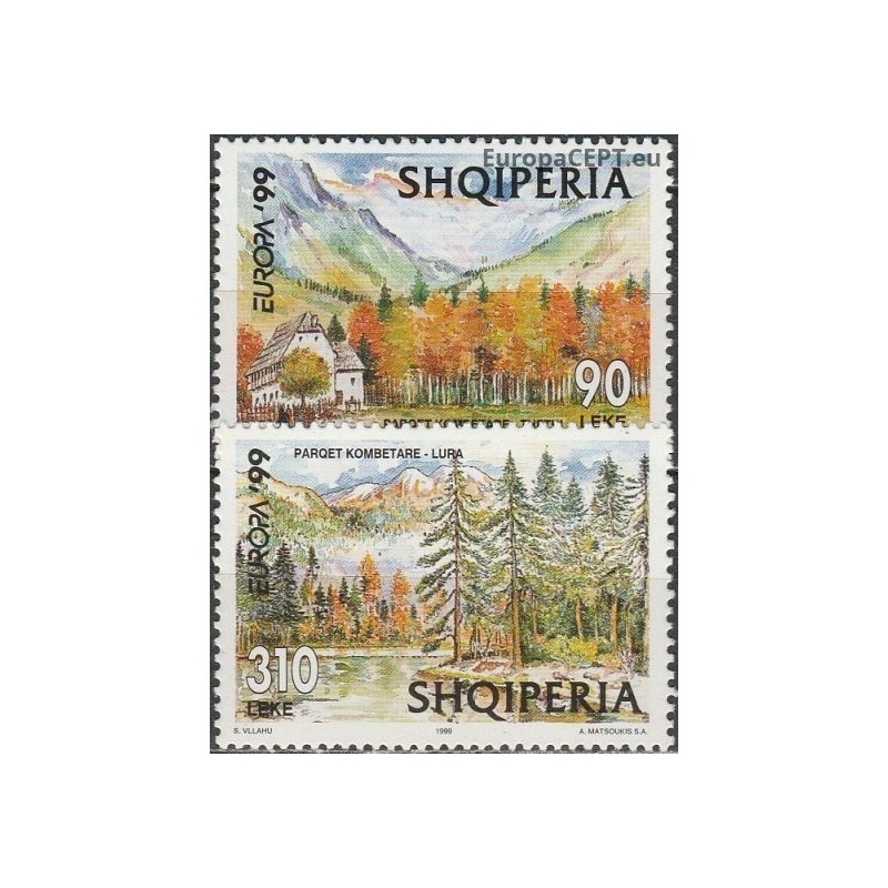 Albanija 1999. Gamtos rezervatai ir draustiniai