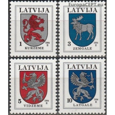 Latvija 1994. Miestų herbai