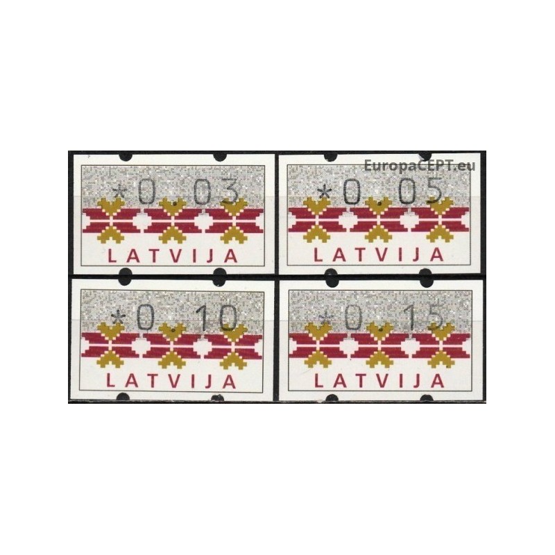 Latvija 1994. Pašto automato ženklai
