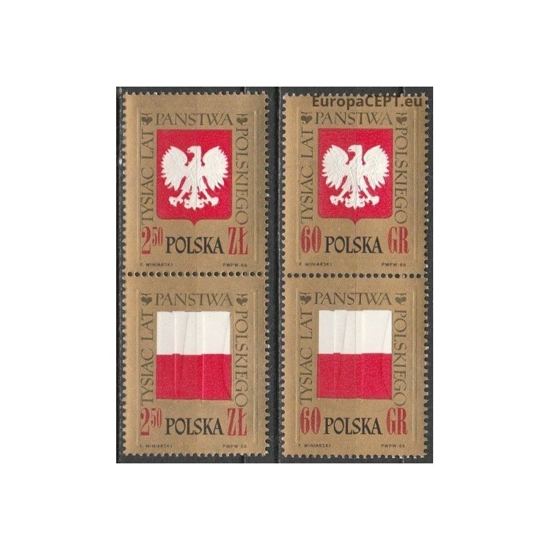 Lenkija 1966. Vėliava ir herbas