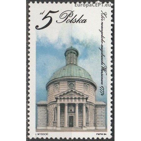 Poland 1984. Church in Warsaw