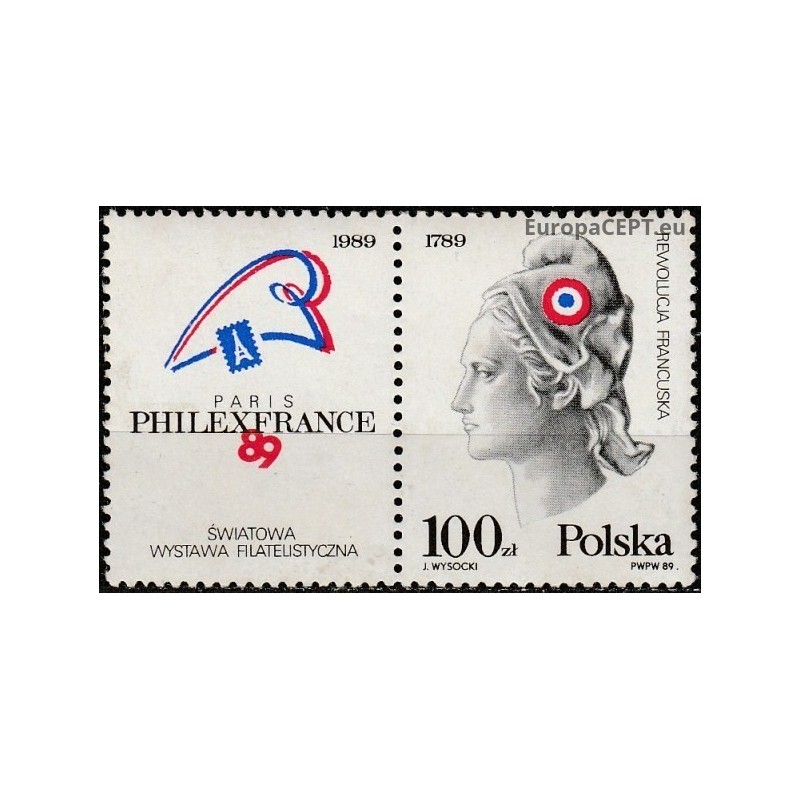 Poland 1989. Philatelic exhibition PHILEXFRANCE