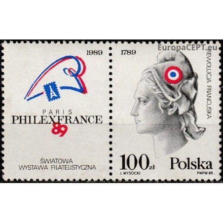 Poland 1989. Philatelic exhibition PHILEXFRANCE