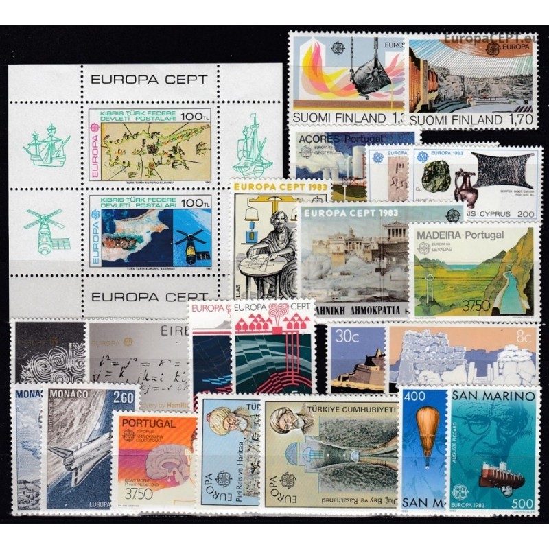 Set of stamps 1983. Great Works of the Humanity