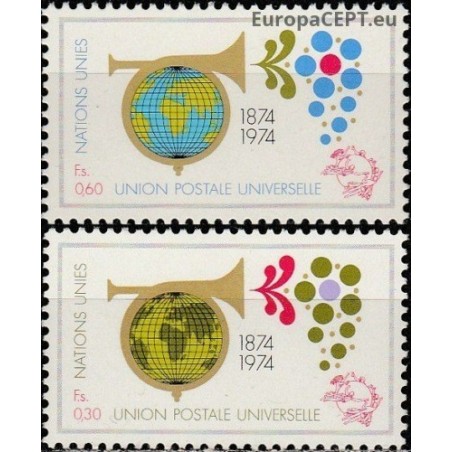 United Nations (Geneva) 1974. Centenary Universal Postal Union