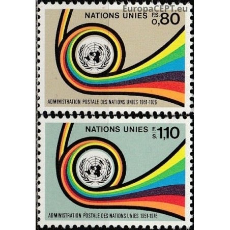 Jungtinės Tautos (Ženeva) 1976. Jungtinių Tautų Pašto administracija