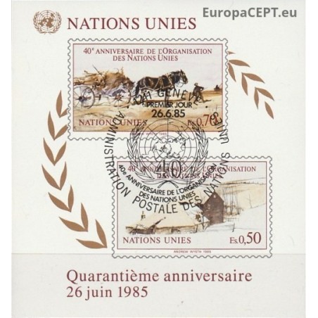 United Nations (Geneva) 1985. United Nations anniversary