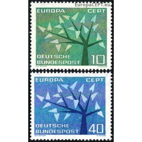 Germany 1962. CEPT: Stylised Tree with 19 Leaves