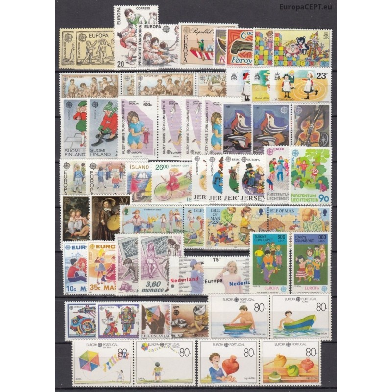 Set of Stamps 1989. Children Games